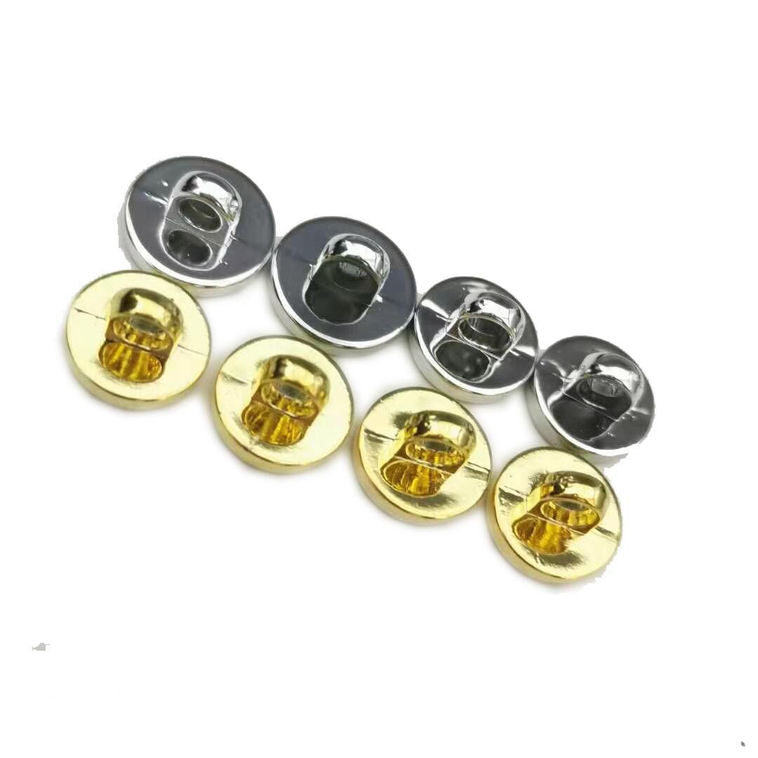 Manufacturer Wholesale Plastic Imitation Metal Electroplated High-Footed Buttons for Men's and Women's Shirts, Sweaters, and Children's Clothing Universal Buttons