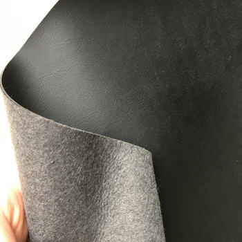 Spot 1.2mm thick PU felt bottom leather standard leather trademark wear-resistant hard leather artificial leather