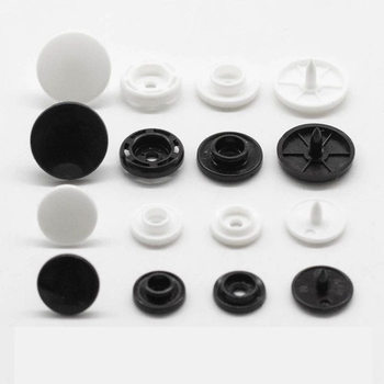 Cangyu Factory Direct Supply Protective Clothing Resin Four-button Snaps and Female Buckle White T5 Button Protective Mask Hidden Buckle