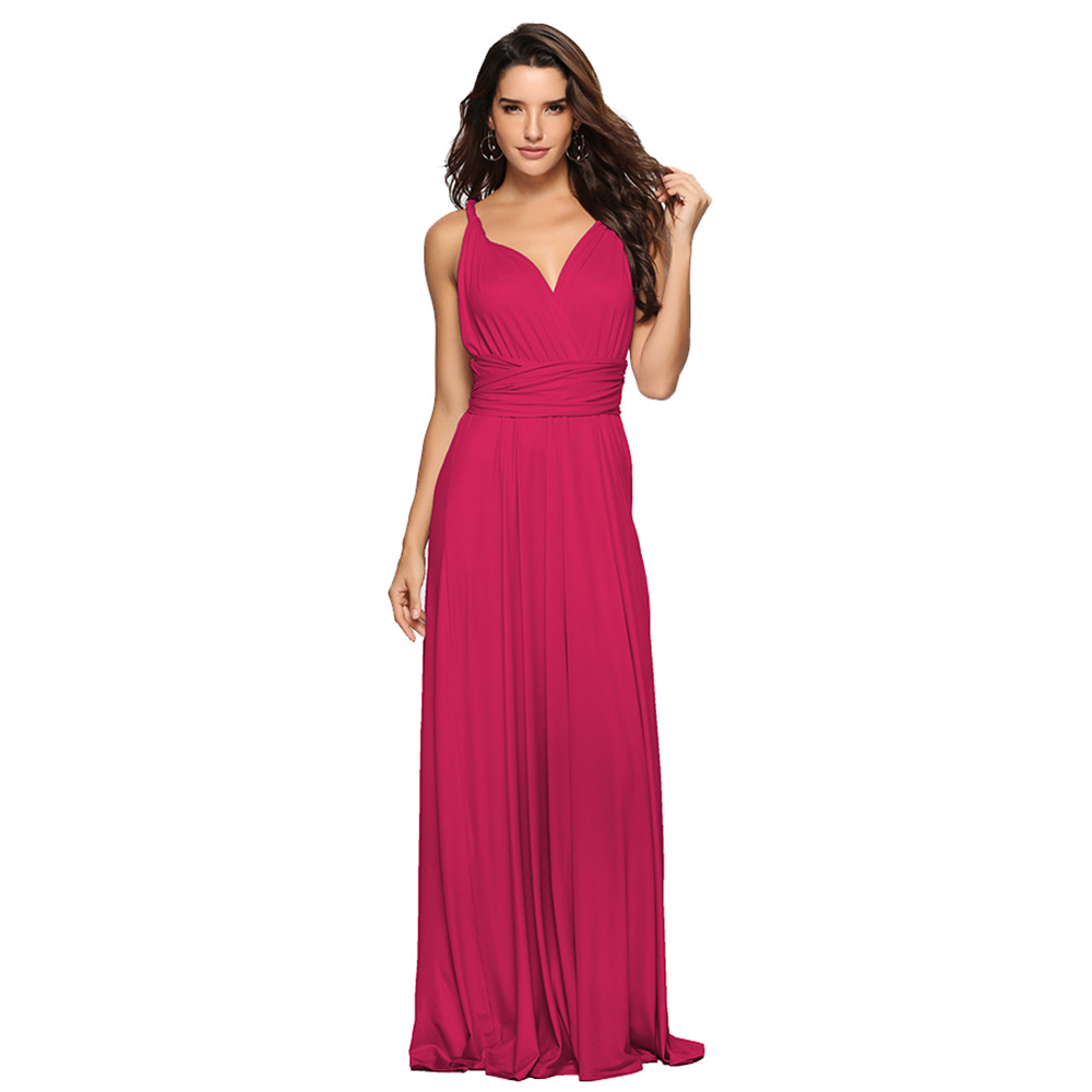 Cross Back Sexy Maxi Dress Adjustable Straps Elegant Design Perfect for Parties Wholesale Available