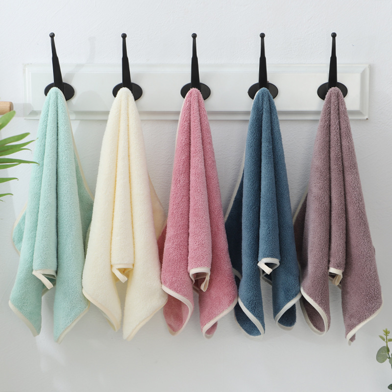 High-Density Coral Velvet Towel Thickeneded Strong Absorbent Towel Manufacturer Custom Made 30*60 Daily Necessities Super Towel