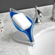 TikTok Explosions Fashion Simple Leaf-shaped Draining Soap Box Kitchen Bathroom Soap Holder with Suction Cup