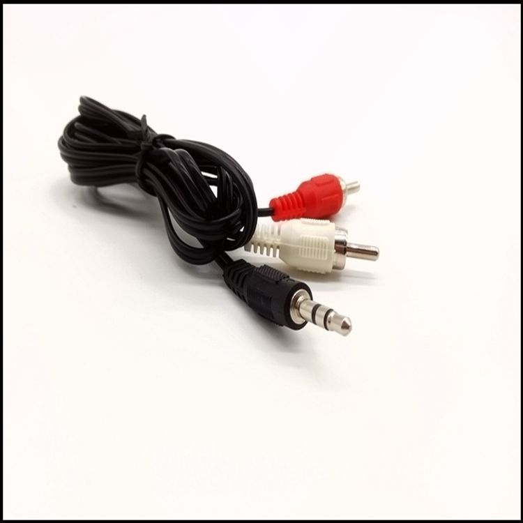 One-to-two Audio Cable 3.5mm to Double Lotus Cable Speaker Cable 1 Minute 2 Signal Cable Headphone Cable Factory Wholesale