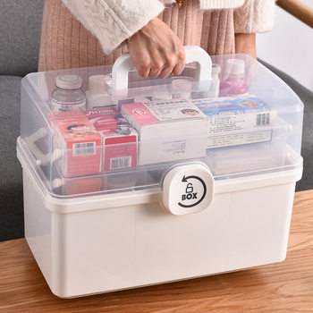 Medicine Box Household Medicine Storage Box Children's Medical Box Home Large Capacity Portable Medicine Box Drop Shipping