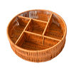Imitation Rattan Basket Snack Split Basket Reinforced Storage Basket Bread Basket Supermarket Display Basket Snack Fruit Frame