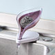 TikTok Explosions Fashion Simple Leaf-shaped Draining Soap Box Kitchen Bathroom Soap Holder with Suction Cup