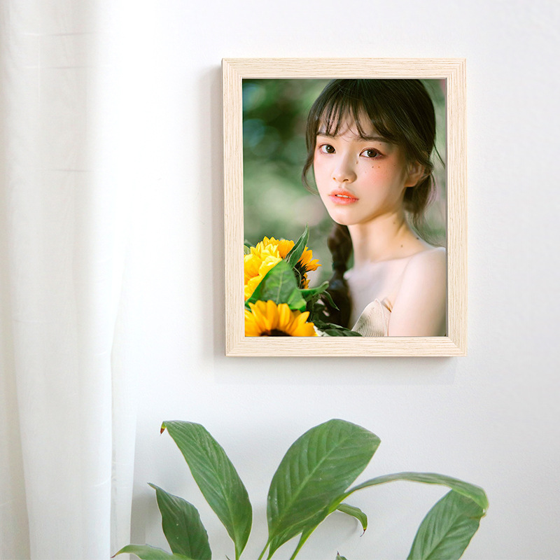 Solid Wood photo frame wall hanging 5 inch 6 inch 7 inch a4 wooden photo frame creative picture frame oil picture frame photo wall wholesale