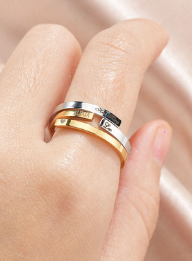 跨境电商开口戒指尚芙乐钛钢简约