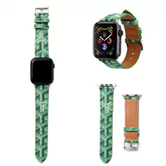 Suitable for Apple Applewatchs8/7/6/5/4 Leather Strap 38/40/41/42/44/45/49 Printing