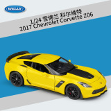 Welly Willy 1:24 Chevrolet Corvette 2017 Corvette Z06 Имитационная легкосплавная модель автомобиля