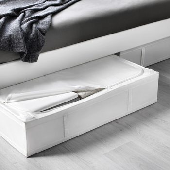 Bedside Cabinet Storage Box Fidelity Box Flat Ultra-thin Ultra-flat Oxford Cloth Bed Bottom Shoes Artifact Fabric Dormitory Students