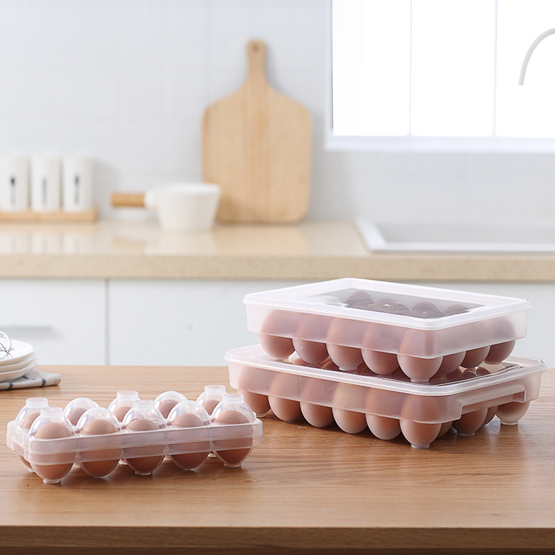 Egg Storage Box Kitchen Refrigerator Fresh-Keeping Box Transparent Plastic Egg Box Storage Fresh-Keeping Egg Storage Box