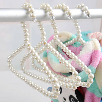 Pet Pearl Clothes Hanger Wholesale Dog Clothes Hanger Cat Clothes Support Small Mini 20cm Storage Clothes Rack for Drying