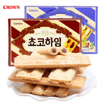 Korean Imported Food Kelian Cream Chocolate Hazelnut Wafer Biscuits 47g Zero Hazelnut Internet-Famous Snack
