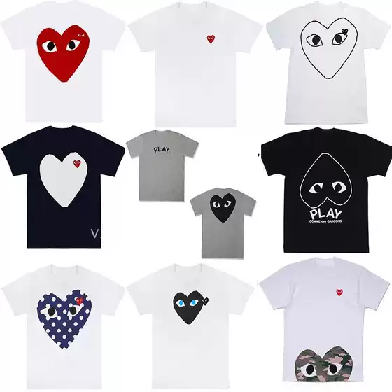 Star Same Style Kawajiu Chao Brand T-shirt Love T-shirt Female Male Baby Parent-child Couple Cotton Short Sleeve play Vest Baoling