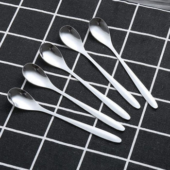 Wholesale Stainless Steel Spoon Coffee Spoon Dessert Cake Spoon Seasoning Box Spoon Household Ice Cream Spoon Honey Spoon