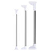 Stainless Steel Wardrobe Clothes Rod Punch-Free Retractable Shower Curtain Rod Bathroom Balcony Clothes Wardrobe Curtain Rod