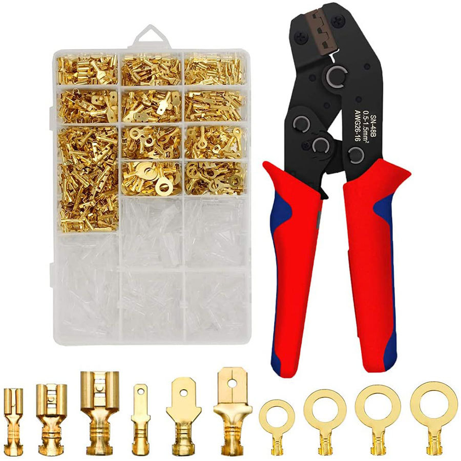 ขายร้อน SN-48B คู่มือ Spring Terminal CRIMPING Plier 7 นิ้ว...