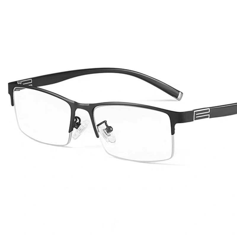 Myopia Glasses for Men with Degrees, Simple Full-Frame Glasses, Half-Frame Fashionable Glasses, Finished Glasses for Myopia