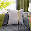 Wholesale cross-border bronzing color matching modern pillow jacquard cushion light luxury pillow American living room sofa pillowcase
