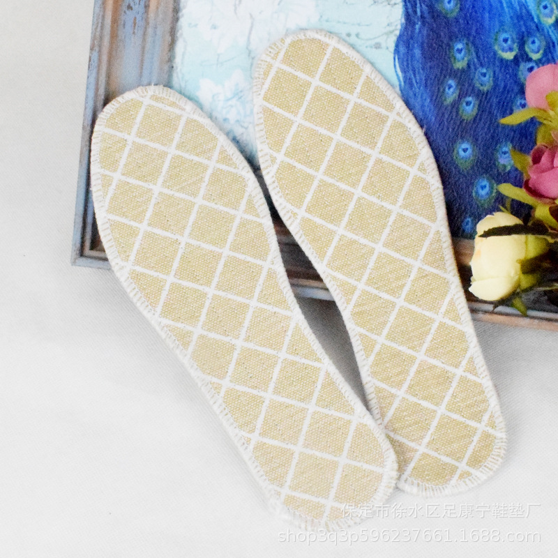 Apocynum Bamboo Charcoal Insoles Are Sweat-Absorbent and Breathable for Men and Women, Suitable for Cloth Shoes, Leather Shoes, Work Shoes, Height-Increasing Insoles, Full Insoles