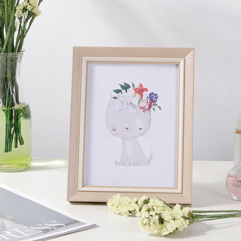 Plastic photo frame European style table 6 7810 inch photo wall studio children A3A4 photo frame ID card puzzle picture frame