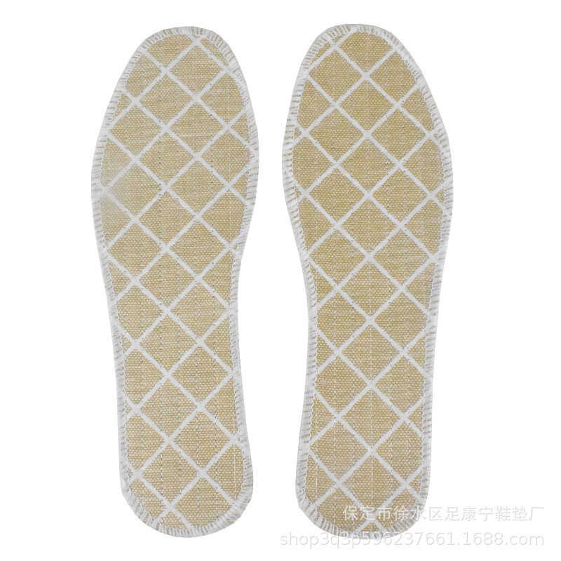 Apocynum Bamboo Charcoal Insoles Are Sweat-Absorbent and Breathable for Men and Women, Suitable for Cloth Shoes, Leather Shoes, Work Shoes, Height-Increasing Insoles, Full Insoles