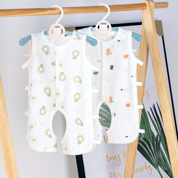 Baby Summer Thin Air-conditioning Clothing Baby Hollow Sleeveless Vest Pipa Shirt Jumpsuit