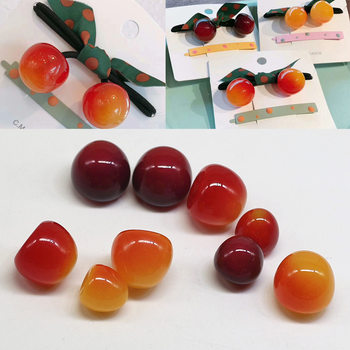 Cherry Finishing Hair Accessories Hair Rope diy Accessories Material Popular Fruit Finishing Beads Single Hole diy Material