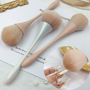 Nail Art Brush Dust Brush Soft Bristle Brush Large Head Nail Brush Makeup Brush Tool Dust Removal Dead Skin Removal Professional Chic