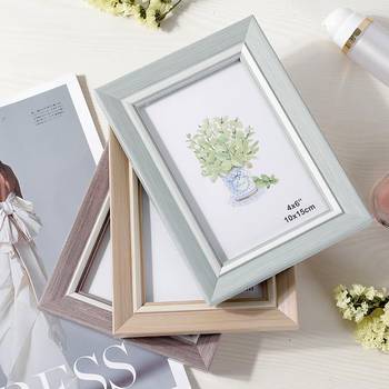 Plastic photo frame European style table 6 7810 inch photo wall studio children A3A4 photo frame ID card puzzle picture frame