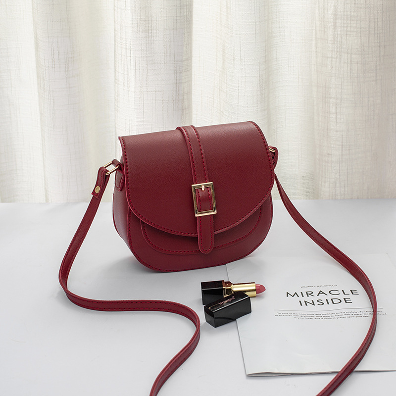 Red Women's Saddle Crossbody Bag