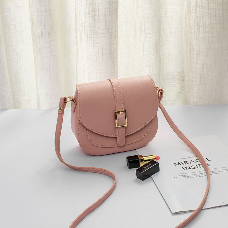 Pink Women's Saddle Crossbody Bag