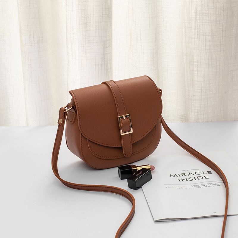 Brown Women's Saddle Crossbody Bag