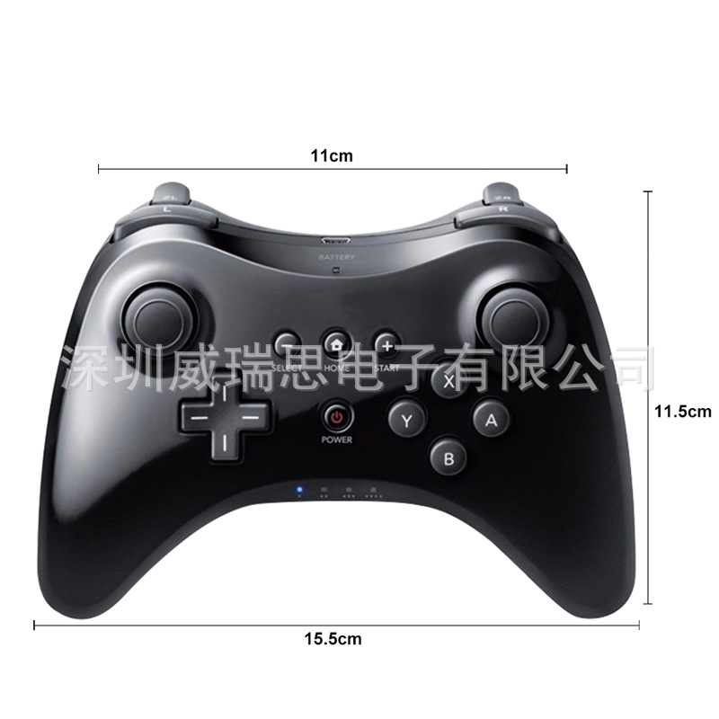 Compatible with Wii U Host Wii U Pro Wireless Bluetooth Gamepad Black White