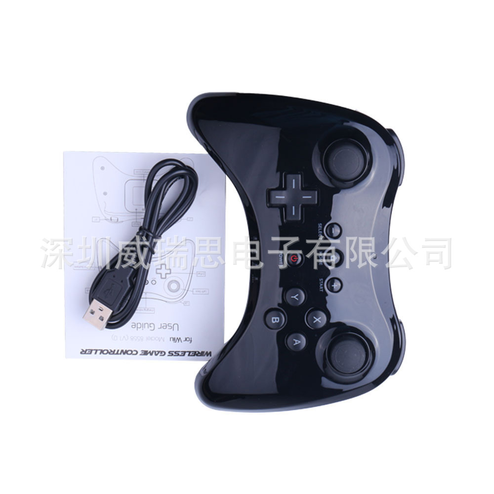 Compatible with Wii U Host Wii U Pro Wireless Bluetooth Gamepad Black White