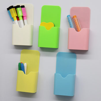 Factory spot plastic pen holder small water soluble chalk storage box magnetic whiteboard blackboard storage box generation