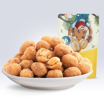 [Three Squirrels_Multi-flavor Peanut 205g] Leisure Snack Specialty Roasted Peanut Office