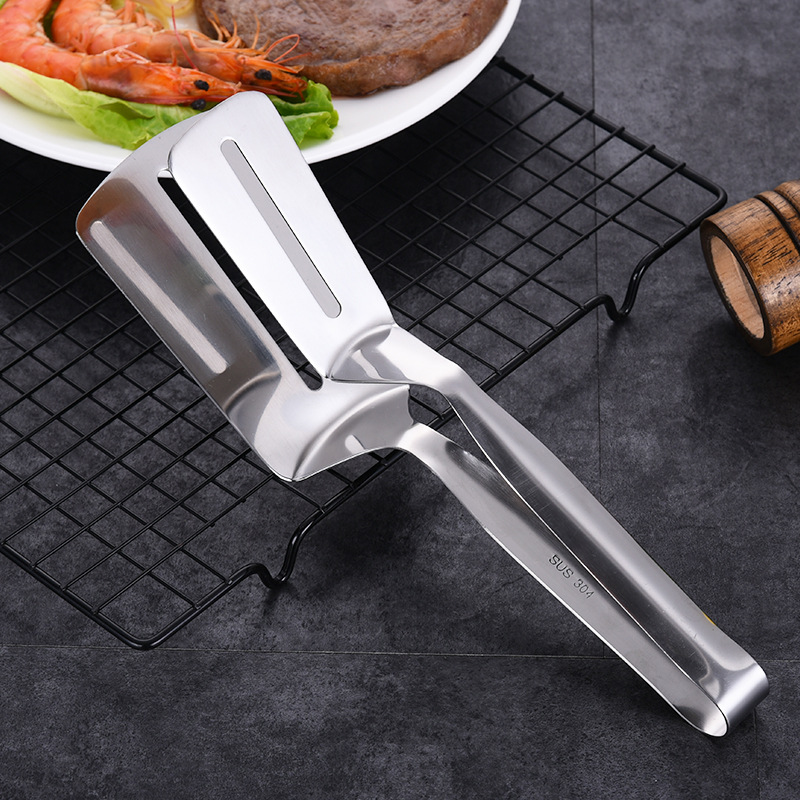 304 stainless steel clip barbecue clip steak clip fried fish clip Kitchen pancake clip bread clip shovel clip hotel supplies