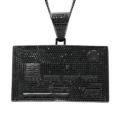 Black +3mm * 60cm stainless steel Cuban chain