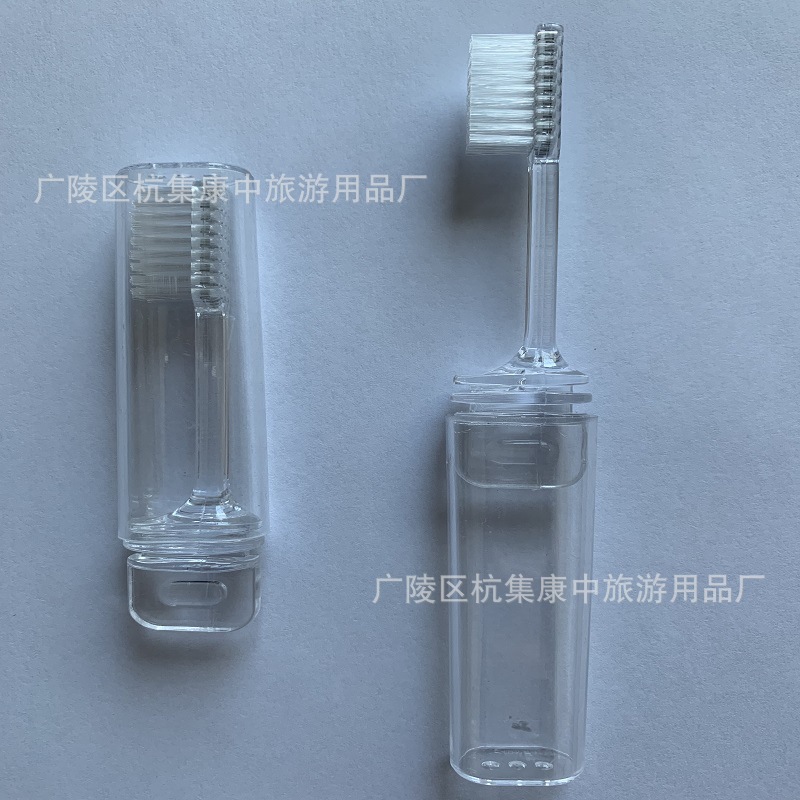 Travel Sleeve Folding Toothbrush Portable Daily Aviation Toothbrush Fine Sharpened Bristles Factory Direct Sale