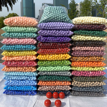 Acrylic Solid Color Round Beads Colorful Beads Mobile Phone Chain Beads DIY Woven Bag Handmade Beaded Jewelry Loose Beads Wholesale