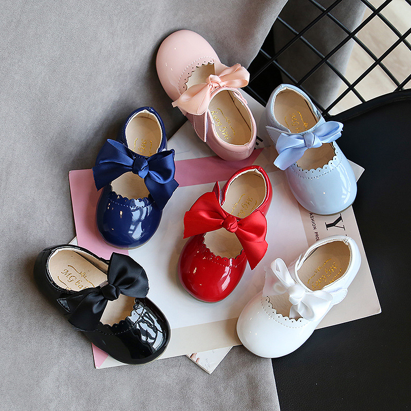 Girl‘s ShoesSoft Sole Fashionable Baby Princess Shoes Children's Bow Baby Toddler Shoes