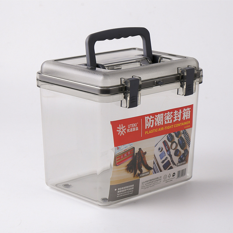 Transparent Storage Box for Household Use, Transparent and Thickened, Moisture-Proof, Snack and Medicinal Storage Box