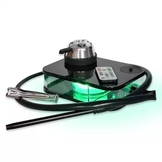Arabic Hookah Shisha Set with Acrylic Book-Shaped Black Case for Hookah