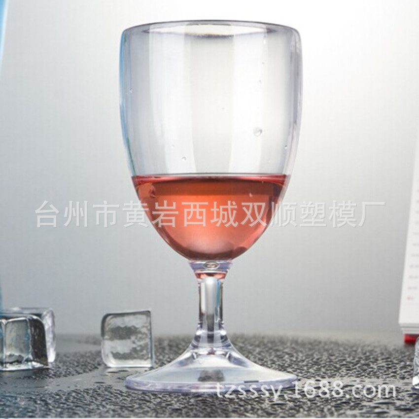 Plastic acrylic red wine glass transparent red wine glass plastic red wine glass 200 ml Goblet