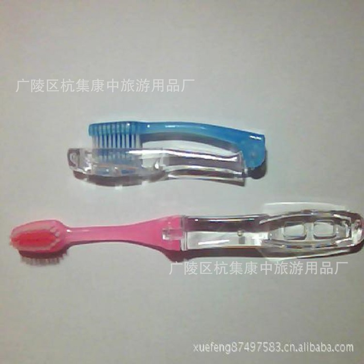Travel Sleeve Folding Toothbrush Portable Daily Aviation Toothbrush Fine Sharpened Bristles Factory Direct Sale
