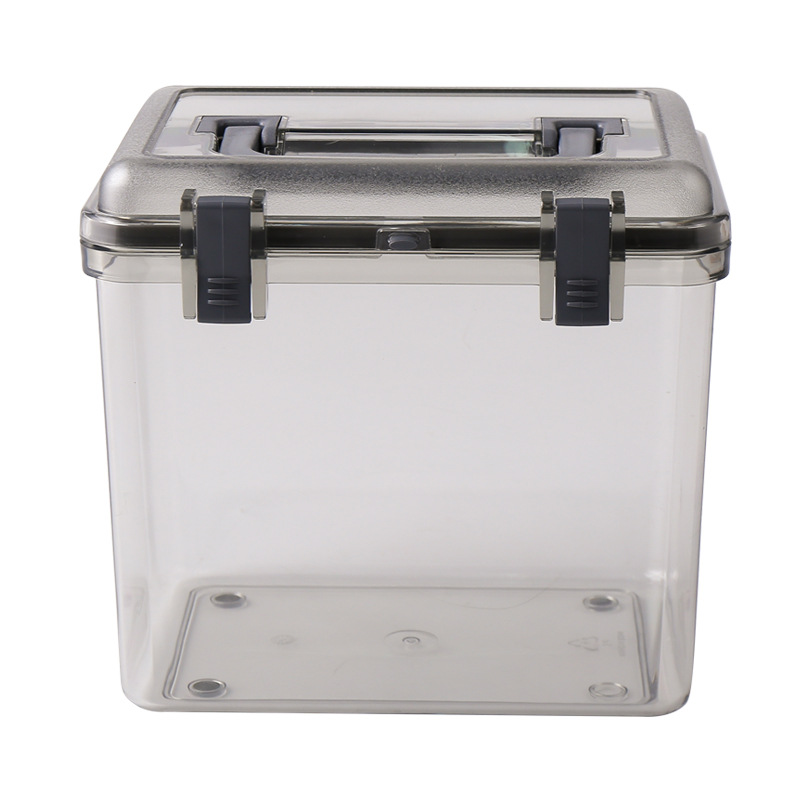 Transparent Storage Box for Household Use, Transparent and Thickened, Moisture-Proof, Snack and Medicinal Storage Box