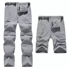 Outdoor Sports Casual Quick-drying Pants Men's Quick-drying Pants Women's Removable Summer Four-sided Elastic Mountaineering Pants Cross-Border