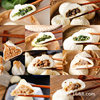 Yangzhou Fuchun steamed stuffed bun, three-dimensional steamed stuffed bun, braised wheat, crab yellow steamed stuffed bun, small cage soup bun, Wufeng breakfast semi-finished products